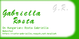 gabriella rosta business card